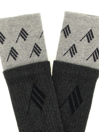 The Attico Gray Cotton Socks