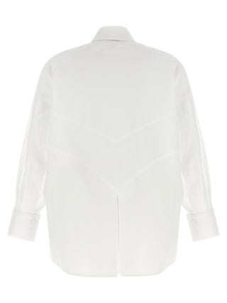 The Attico White Cotton Blouse