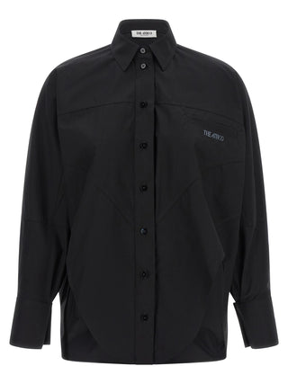 The Attico Black Cotton Blouse