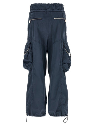 The Attico Blue Cotton Cargo Pants