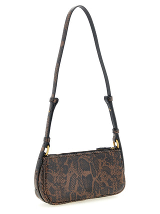PINKO Brown Calfskin Shoulder Bag