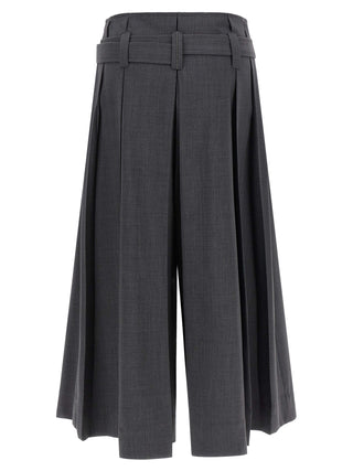 Brunello Cucinelli Gray Virgin Wool Bermuda Shorts