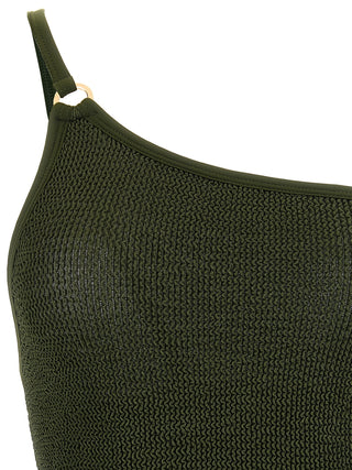 Hunza G Bicolor Polyamide One-Piece Swimsuit