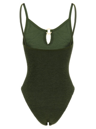 Hunza G Bicolor Polyamide One-Piece Swimsuit