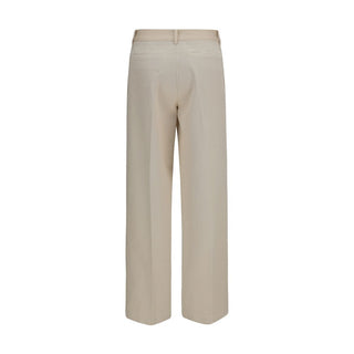 Forte_Forte Beige Cotton Chino Pants