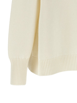 Fabiana Filippi White Virgin Wool Cardigan