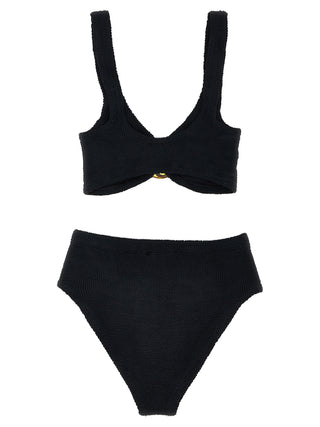 Hunza G Black Nylon Bikini