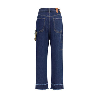 Darkpark Blue Cotton Jeans Denim