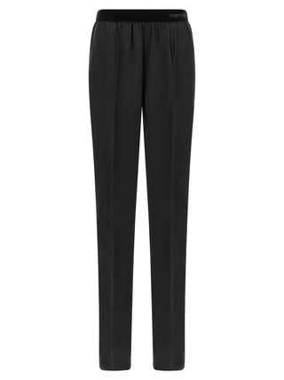 Tom Ford Black Silk Bottoms Sleepwear