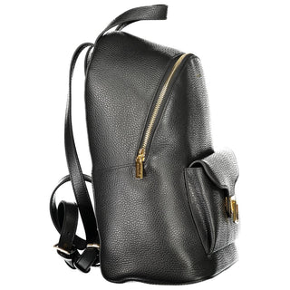 Coccinelle Black Leather Women Backpack