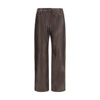 Magda Butrym Brown Leather Pants
