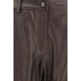 Magda Butrym Brown Leather Pants