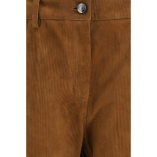 Magda Butrym Brown Lambskin Pants