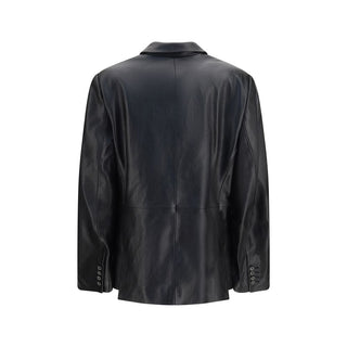 Magda Butrym Black Lambskin Blazer