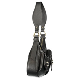 Coccinelle Nero Leather Women's Bag with Multiple Pockets
