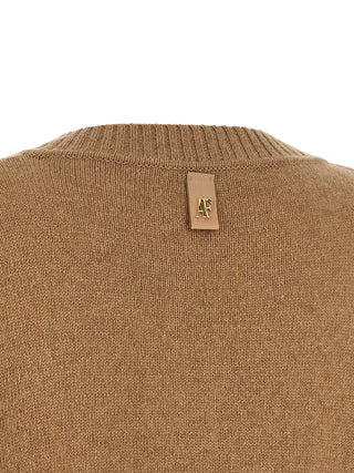 Alberta Ferretti Brown Cashmere Cardigan