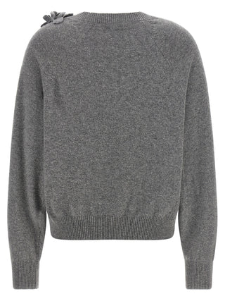 Alberta Ferretti Gray Virgin Wool Cardigan