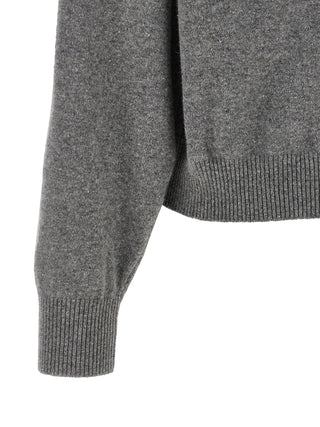 Alberta Ferretti Gray Virgin Wool Cardigan