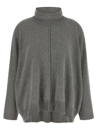 Alberta Ferretti Gray Cashmere Cardigan
