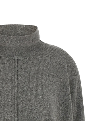 Alberta Ferretti Gray Cashmere Cardigan