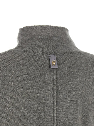 Alberta Ferretti Gray Cashmere Cardigan