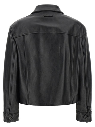 Marni Black Calfskin Leather Jacket