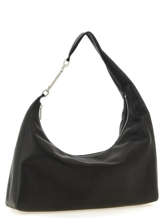 Rick Owens Black Calfskin Shoulder Bag