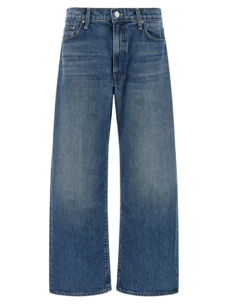 Mother Denim Blue Cotton Relaxed Fit Jeans