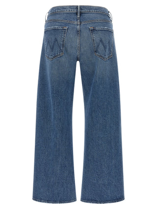 Mother Denim Blue Cotton Cropped Jeans