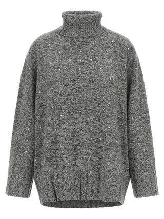 PINKO Gray Polyester Cardigan