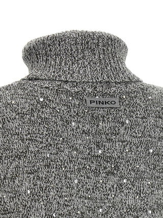 PINKO Gray Polyester Cardigan