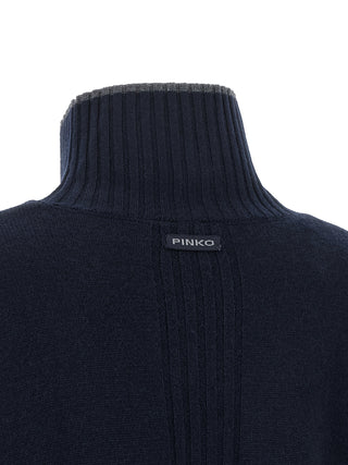 PINKO Blue Wool Cardigan