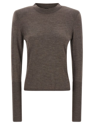 PINKO Brown Wool Cardigan
