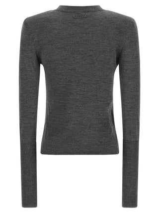 PINKO Gray Wool Cardigan