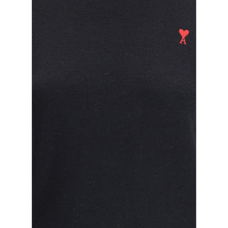 Ami Paris Black Merino Wool Turtleneck