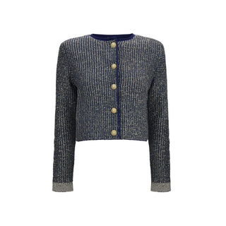Balmain Blue Polyamide Cardigan