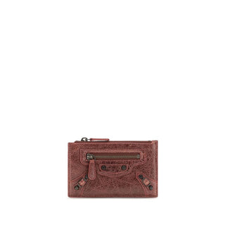 Balenciaga Bordeaux Lamb Ovis Aries Wallet