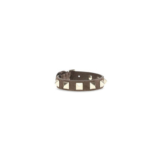 Valentino Garavani Brown Calf Leather Bos Taurus Bracelet