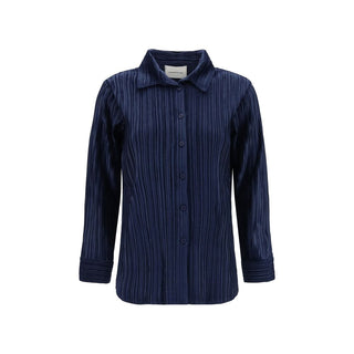 Gongdid Design Blue Polyester Shirt