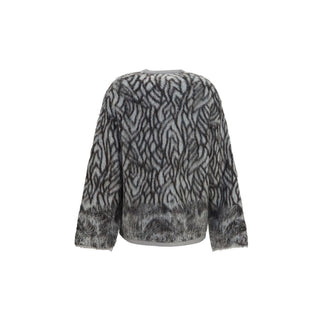 Forte_Forte Gray Alpaca Vicugna Pacos Cardigan