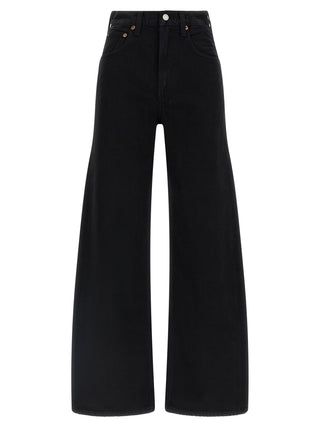 Agolde Black Cotton Jeans Denim