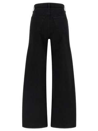 Agolde Black Cotton Jeans Denim