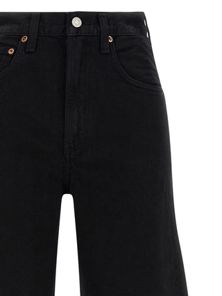 Agolde Black Cotton Jeans Denim