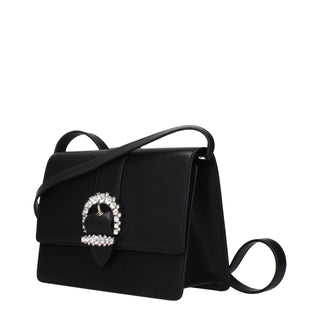 Jimmy Choo Black Leather Crossbody Bag