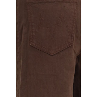 Mother Denim Brown Cotton Jeans Denim