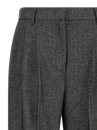 The Andamane Gray Polyester Dress Pants