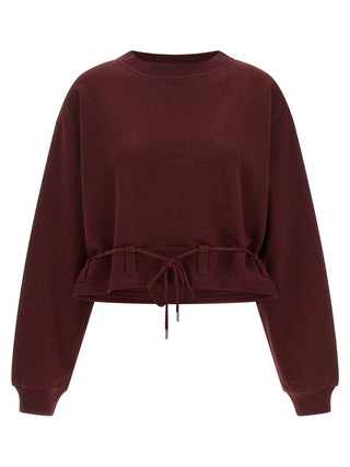 Dries Van Noten Bordeaux Cotton Sweatshirt