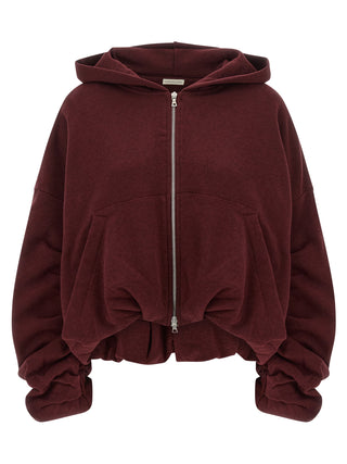 Dries Van Noten Bordeaux Cotton Hoodie