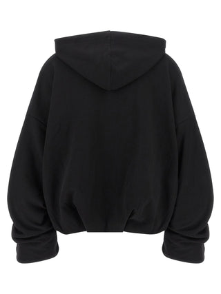 Dries Van Noten Black Cotton Hoodie