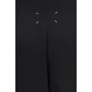 Maison Margiela Black Wool Oves Aries Long Skirt